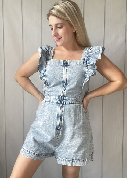 Alysha Denim Romper