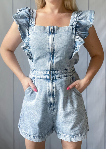 Alysha Denim Romper